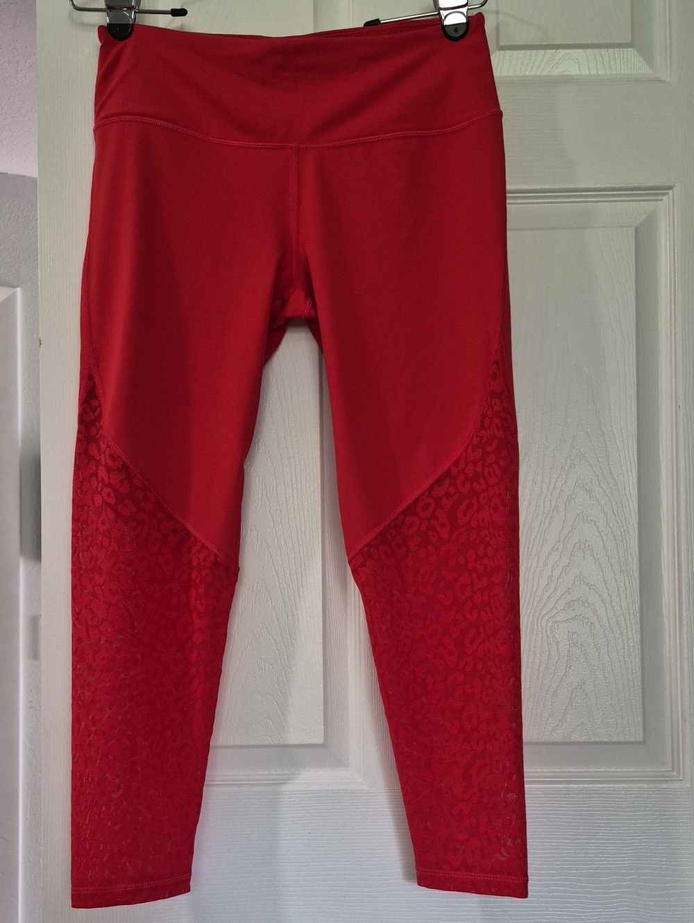Victoria Secret Sport Orange Leopard Animal Mesh Leggings Large